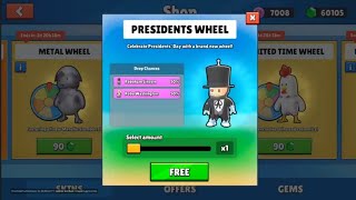 New Presidents Wheel Stumble Guys