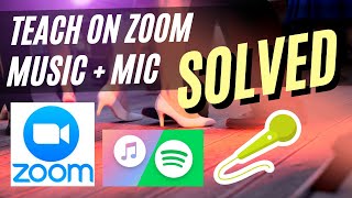 How to zoom with music and microphone for dance class #zoom #music #microphone