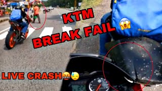 KTM ki breaks fail ho gayi 😱😱 || My First Crash😓😭💔 || AK 013