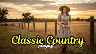 Calm instrumental and vocal classic country music collection for background ambiance