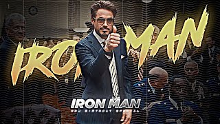 Iron Man Birthday Edit Status | Robert Downey Jr Birthday Edit | Tony Stark Edit