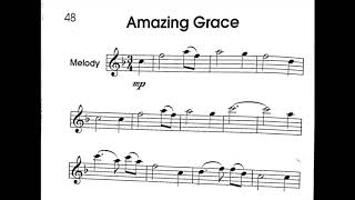 Amazing Grace, Flute duet (practice guide)