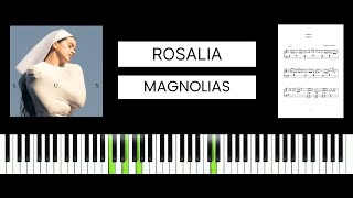 ROSALÍA - Magnolias (BEST PIANO TUTORIAL & COVER)