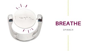 CONQUERing BREATHE spinning word ring