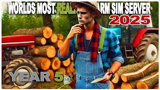 Y5E67-JUN: Clearing My debt With a Grass Fumble!?  |  Worlds Most Realistic Farm Sim Server `25