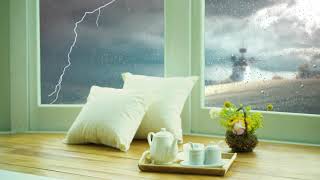 Rain On Window - Heavy Rain - Rain For Sleep, Relaxation, Study and Meditation