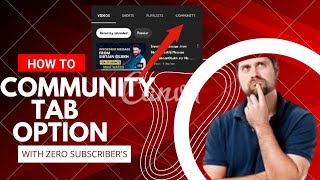 How to enable Community tab Option On YouTube with zero Subscriber's| Rk Tech and Gamerz