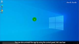 How to uninstall software in Windows :Tutorial