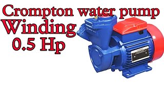 Crompton 0.5 hp tullu pump motor winding