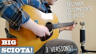 3 Ways to Master “Big Sciota” - Beginner to Advanced | BLUEGRASS Guitar Lesson with TAB