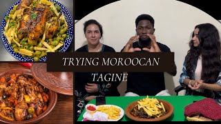 Trying Moroccan tagine for the first time, how does it taste? 😋