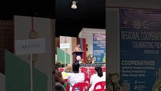 inspirational Message by CDA CHAIRPERSON in the Regional Cooperative Month culminating Program 