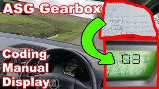 Skoda ASG gearbox not displaying gears when in M mode... Fault finding and repair.