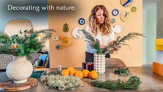#55 Decorating My Home for Christmas Using Only What Nature Gives 🎄