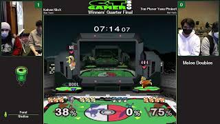 CT GamerCon 5 SSBM - Project/Yasu (Red) vs. SloX/Kalvar (Blue) - Melee Doubles WQF