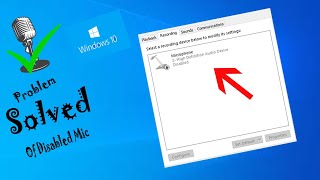 How to solve the problem of disabled mic(For any window) | Tech Tutorials Ep:4 | Live Gully