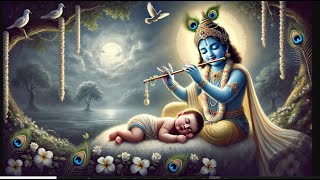 Lord Krishna Playing Flute | Baby | Divine Lullaby | peaceful | one hour