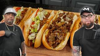 Chopped Cheese VS Philly Cheesesteak w/ @MrMakeItHappen