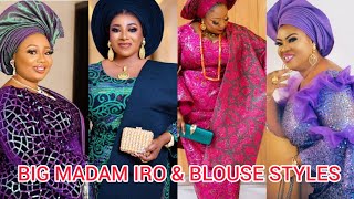 100+ BIG MADAM IRO AND BLOUSE STYLES | ASOEBI OWAMBE LACE STYLES, VELVET DRESS DESIGNS,ANKARA STYLES