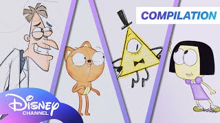 Disney Cartoons Come to Life | Every How Not To Draw...so far | Compilation |@disneychannelanimation