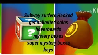 Subway surfers hacked get unlimited coins hoverboards mystery boxes super mystery boxes score booste