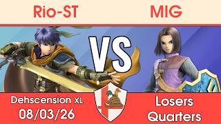 Dehscension XL - Rio-ST (Ike) Vs MIG (Hero) - Losers Quarters