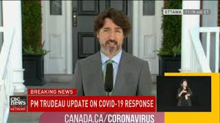 PM Justin Trudeau says his government is working on extending the CERB
