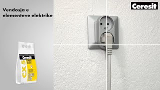 Vendosja e elementeve elektrike (prizave, ndërprersave) - Ceresit CX 5 EXPRESS