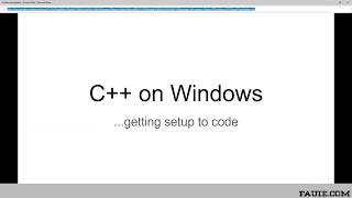 Windows 10: Preparing for C++, Visual Studio Code, Git, Github, MinGW