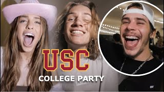 I Brought Caleb Burton and Alliyah to a USC COLLEGE PARTY!!