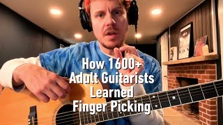 How 1,600+ adult guitarists learned fingerpicking in 60 minutes