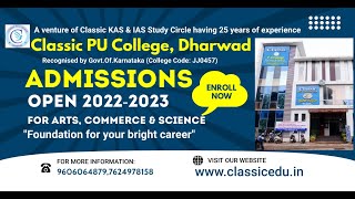 Classic PU College - Admissions Open - 2022-23