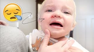 HE FELL DOWN THE STAIRS!