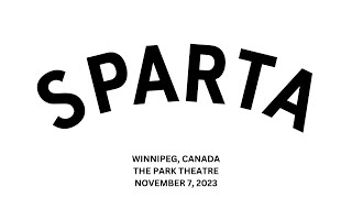 Sparta Live in Winnipeg, Canada 11/07/23