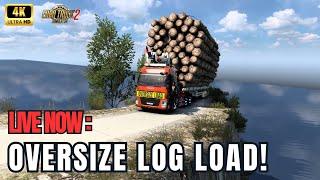 🔴 LIVE! Oversize Log Load on the World’s Deadliest Road | Can We Survive This?!