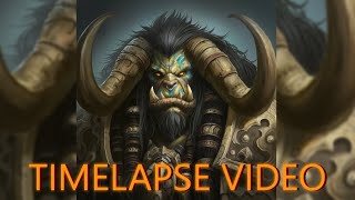 WORLD OF WARCRAFT  style Illustration Practice /TIMELAPSE