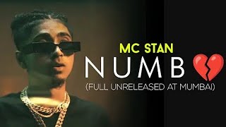 MC STAN - NUMB 💔 (UNRELEASED) AT MUMBAI CONCERT ! ~ADARSH X VLOG~