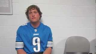Matthew Stafford visits Warner School