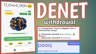 DENET STORAGE withdrawal | DENET STORAGE Reward confirm | Earn 200$+ #denet #dawn