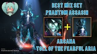 Phantom Assassin Best Mix Set Arcana with Infused Toll of the Fearful Aria Dota 2