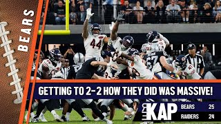 REKAP: 🏈 Chicago Bears 25-24 win over Las Vegas Raiders. ‘Getting to 2-2 how they did was massive!’