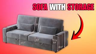 88” Velvet Loveseat Sofa Review | Storage Couch with USB & Type-C Charging Ports