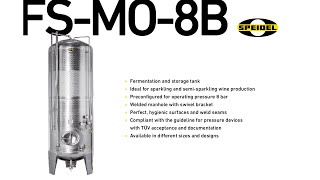 FS-MO-8B: The pressure tank by SPEIDEL