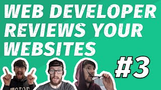 Web Developer Reviews YOUR WEBSITES live 🔴 - Episode 3