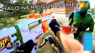 NERF GUN GAME | HALO EDITION (Nerf First Person Shooter!)