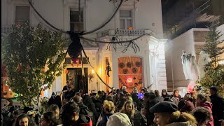 London Halloween 🎃 on a rainy ☔️ evening, Chelsea & Kensington District 2025 