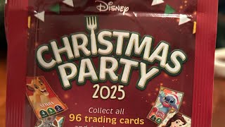 Opening Disney Christmas Party 2025 Trading Cards! 🎄