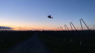 Bell 430 Helicopter Early Morning Flyby
