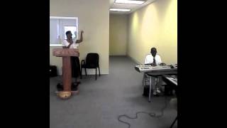 Debra leading us in worship at BHCC
