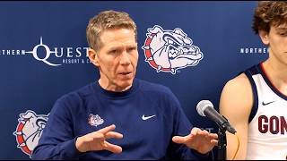Gonzaga Postgame | Mark Few, Davis Fogle, Emmanuel Innocenti after 83-53 win over Washington State